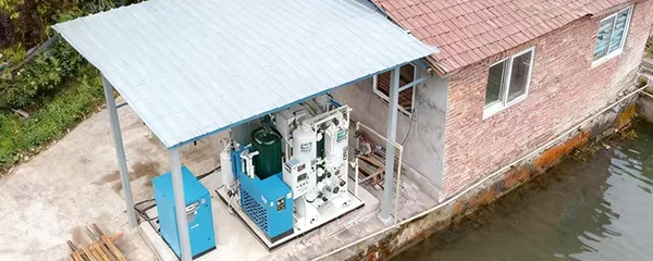 Sistema de oxígeno industrial para una empresa acuícola en Arabia Saudita