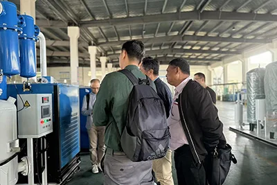 Sistema de nitrógeno de alta pureza apto para uso alimentario para un fabricante de alimentos